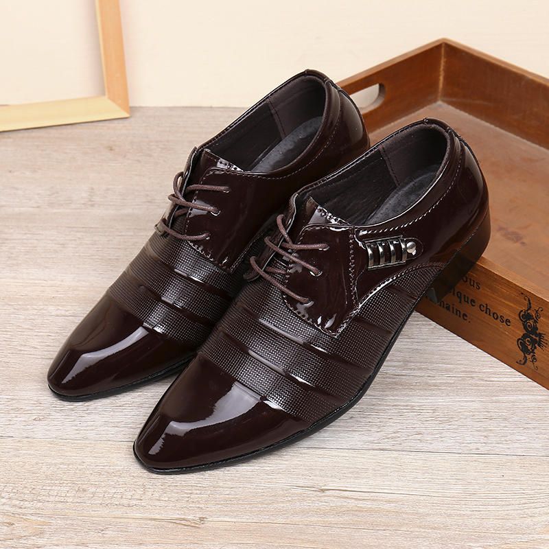 Business Business-schuh Aus Weichem Leder Für Herren Lässige Oxfords