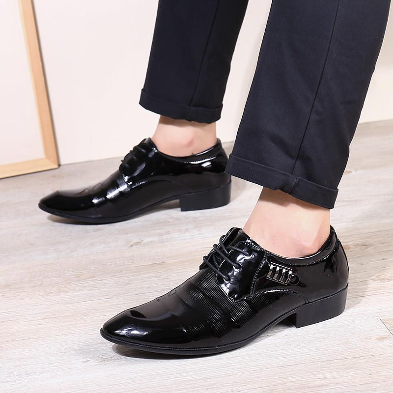 Business Business-schuh Aus Weichem Leder Für Herren Lässige Oxfords