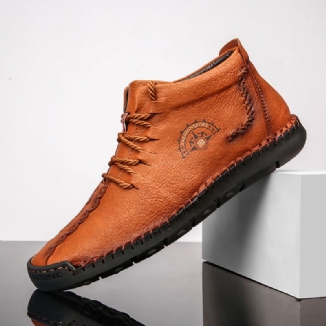 Business-casual-oxfords Aus Weichem Mikrofaserleder