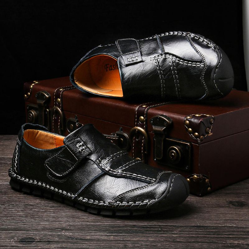 Business-oxfords Aus Würzigem Leder Mit Rutschfester Weicher Sohle