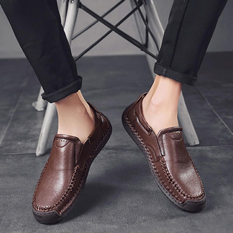 Handnähte Büro-oxfords Mit Weicher Sohle Für Business Casual