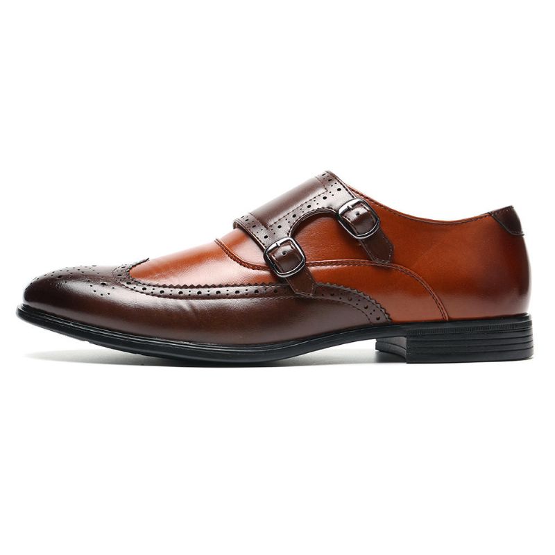 Herren Brogue Carved Casual Business Office Leder Oxfords