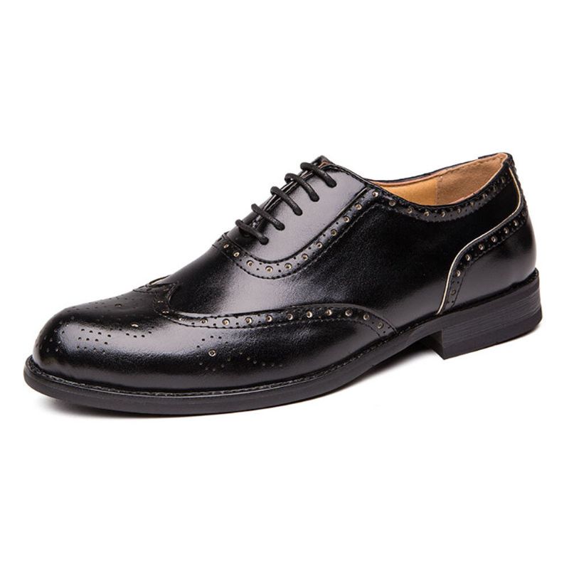 Herren Brogue Geschnitzter Formeller Schuh Casual Business Oxfords