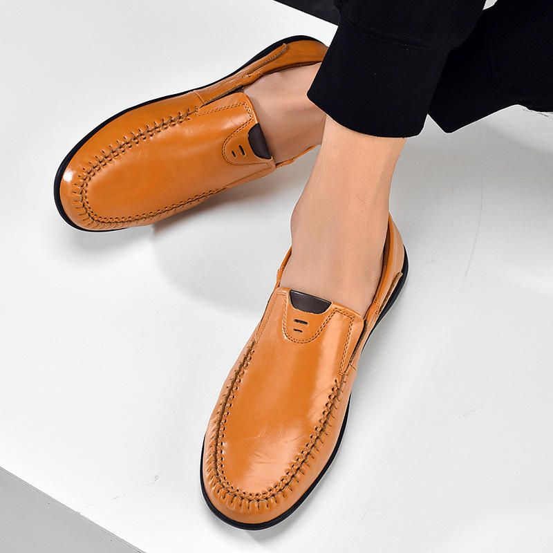 Lässige Bequeme Slip-on-büro-business-oxfords Aus Mikrofaser Für Herren