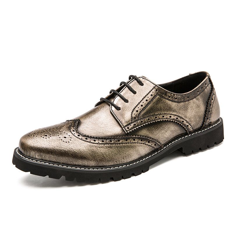 Männer Brogue Craved Retro Gentleman Abendschuhe