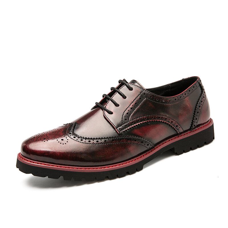 Männer Brogue Craved Retro Gentleman Abendschuhe