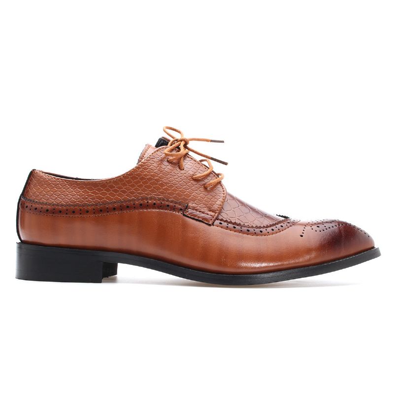 Modern Brogue Carved Classic Spitzschuh Für Herren