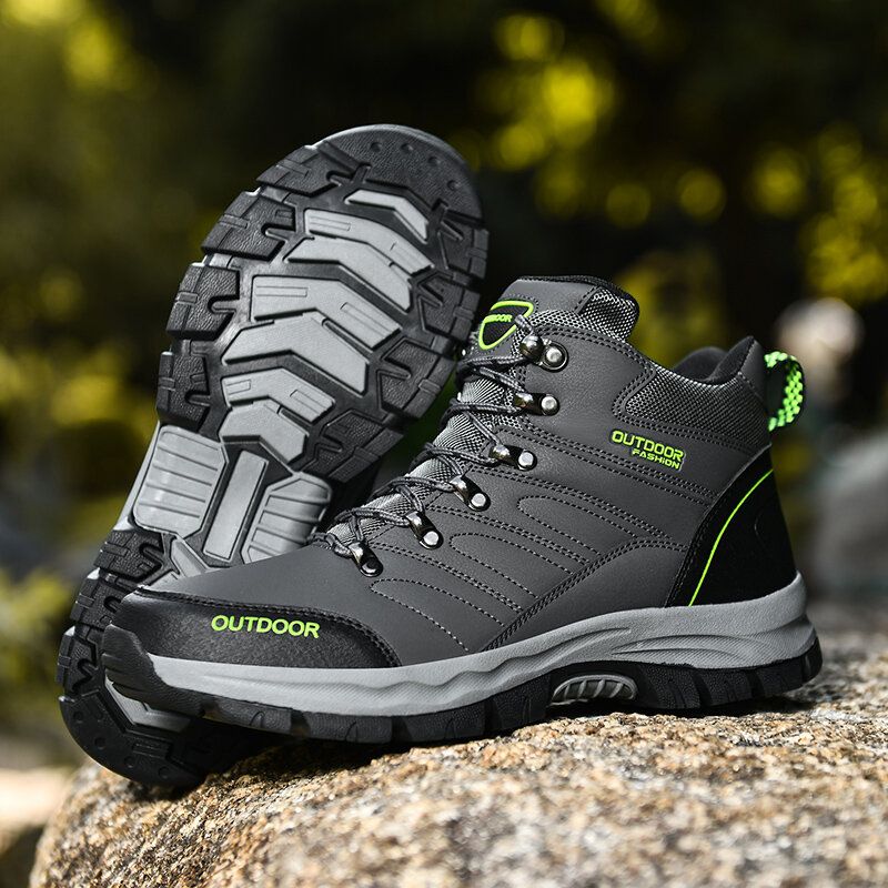 Bequeme Anti-kollisions-zehenkappe Für Herren Rutschfest Outdoor-sport Lässige Wanderschuhe