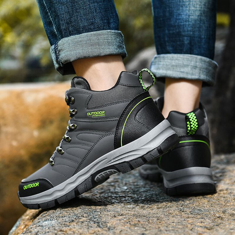 Bequeme Anti-kollisions-zehenkappe Für Herren Rutschfest Outdoor-sport Lässige Wanderschuhe