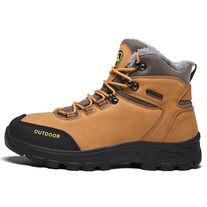 Bequeme Rutschfeste Herren-outdoor-plüsch-warme Winterwanderschuhe