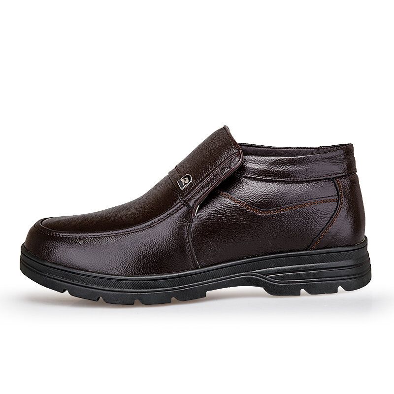 Bequeme Wasserdichte Rutschfeste Warme Weiche Business-casual-stiefeletten Für Herren