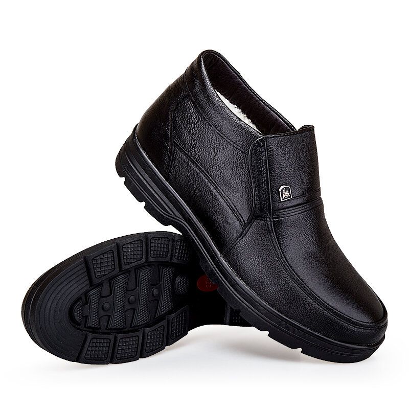 Bequeme Wasserdichte Rutschfeste Warme Weiche Business-casual-stiefeletten Für Herren