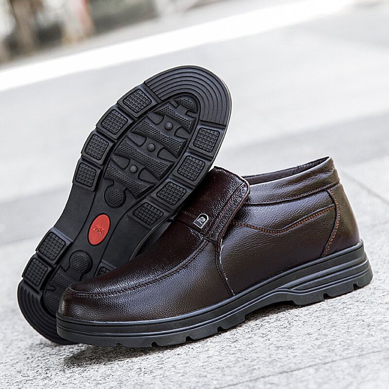 Bequeme Wasserdichte Rutschfeste Warme Weiche Business-casual-stiefeletten Für Herren