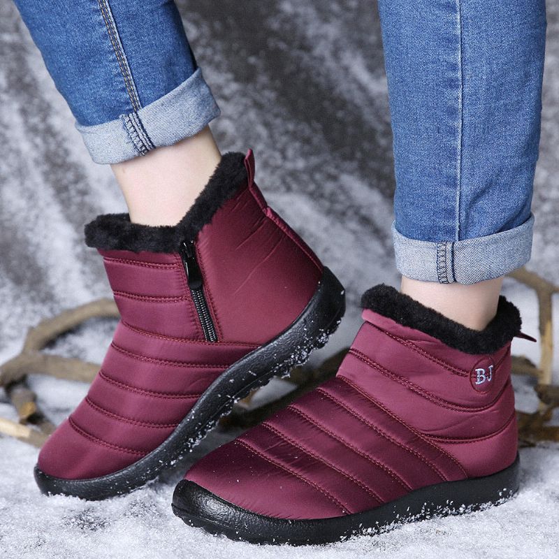 Damen-schneestiefel Wasserabweisend Mit Weicher Sohle Warm