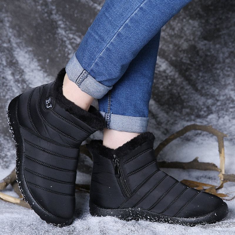 Damen-schneestiefel Wasserabweisend Mit Weicher Sohle Warm