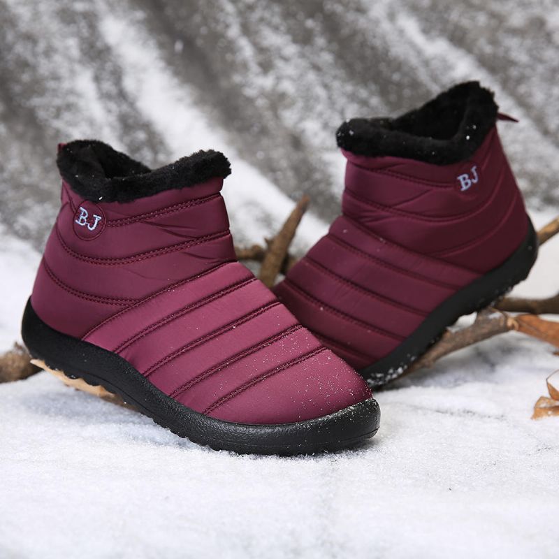 Damen-schneestiefel Wasserabweisend Mit Weicher Sohle Warm