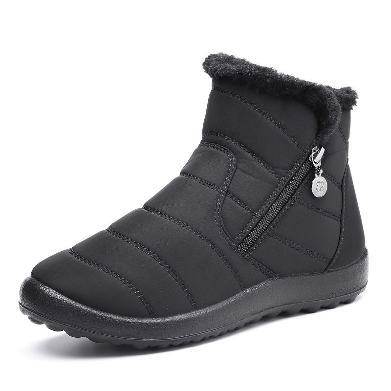 Gracosy Damen Winter Warm Walking Anti-rutsch Outdoor Schneestiefel Casual Kurzstiefel