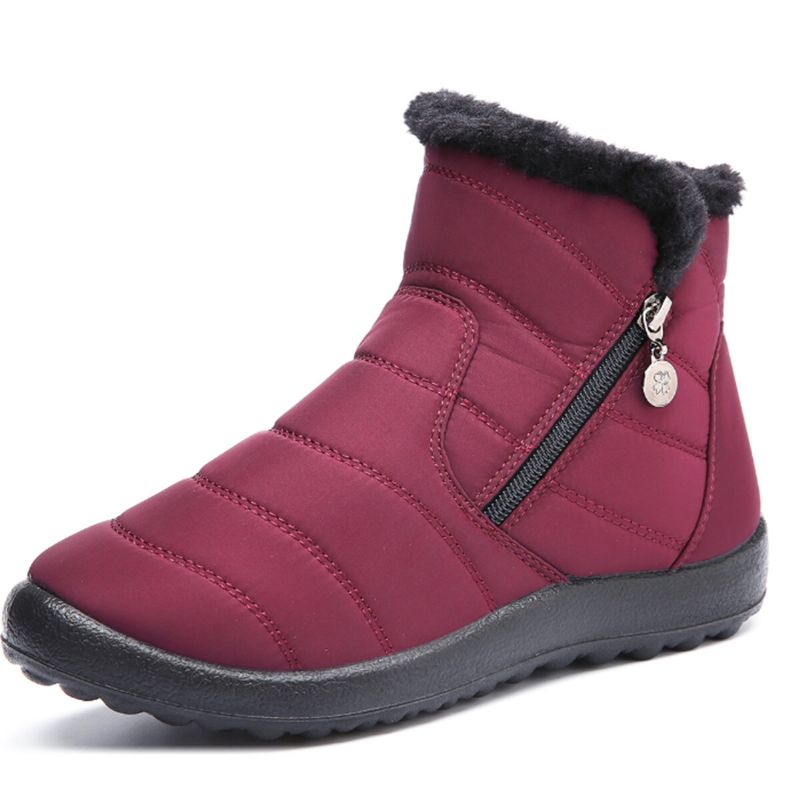 Gracosy Damen Winter Warm Walking Anti-rutsch Outdoor Schneestiefel Casual Kurzstiefel