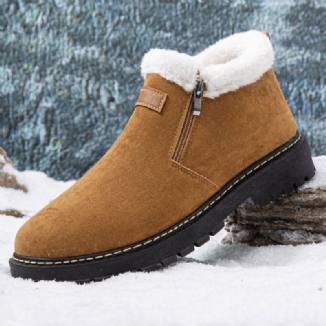 Herren-schneestiefel Mit Dickem Plüschfutter Rutschfest Weich Und Bequem