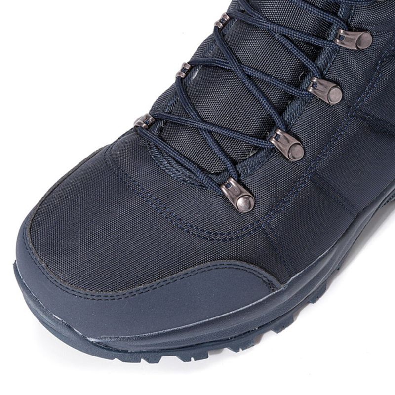 Herren-schnürschuhe Rutschfest Wasserdicht Plus Samt Verdicken Winter Warme Schneestiefel Lässige Wanderschuhe