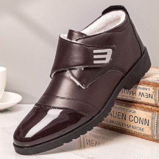 Herren Warmfutter Klettverschluss Casual Business Stiefeletten