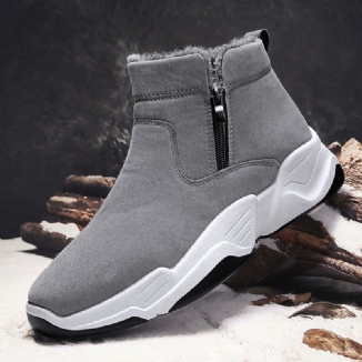 Herren Winter Warme Plüschfutter Verdicken High-top Schneestiefel Mit Seitlichem Reißverschluss