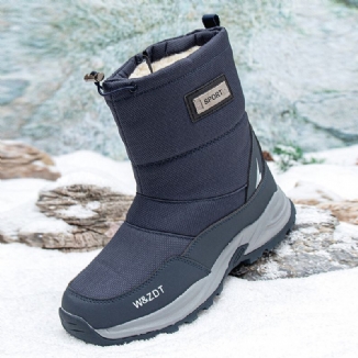 Wasserdichte Rutschfeste Herren-schneestiefel Aus Samt Und Dickerem Material Für Den Winter Im Freien