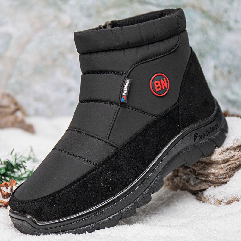 Wasserdichte Rutschfeste Herren-winterstiefel Mit Seitlichem Reißverschluss