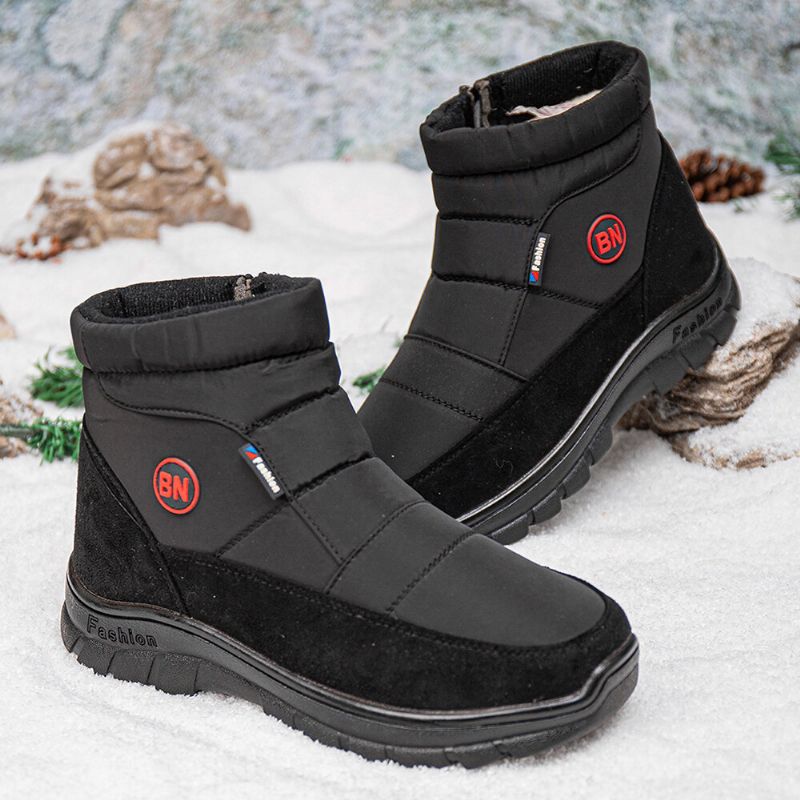 Wasserdichte Rutschfeste Herren-winterstiefel Mit Seitlichem Reißverschluss