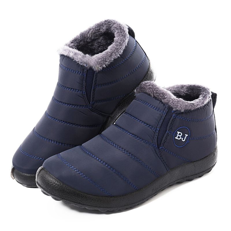 Wasserdichtes Warmes Futter Winter-schnee-knöchel-beiläufige Damen-stiefel