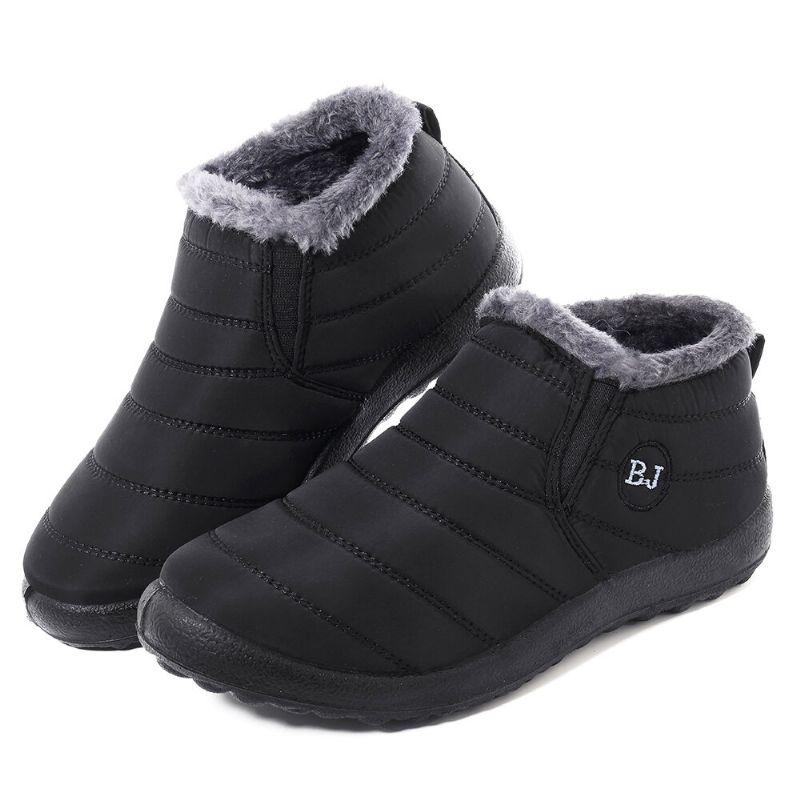 Wasserdichtes Warmes Futter Winter-schnee-knöchel-beiläufige Damen-stiefel