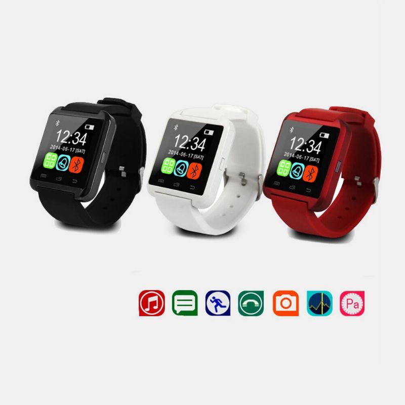 3 Farben Acrylsilikon Herren Sport Multifunktionale Smart Bluetooth Uhr Tragbare Uhr Digitaluhr