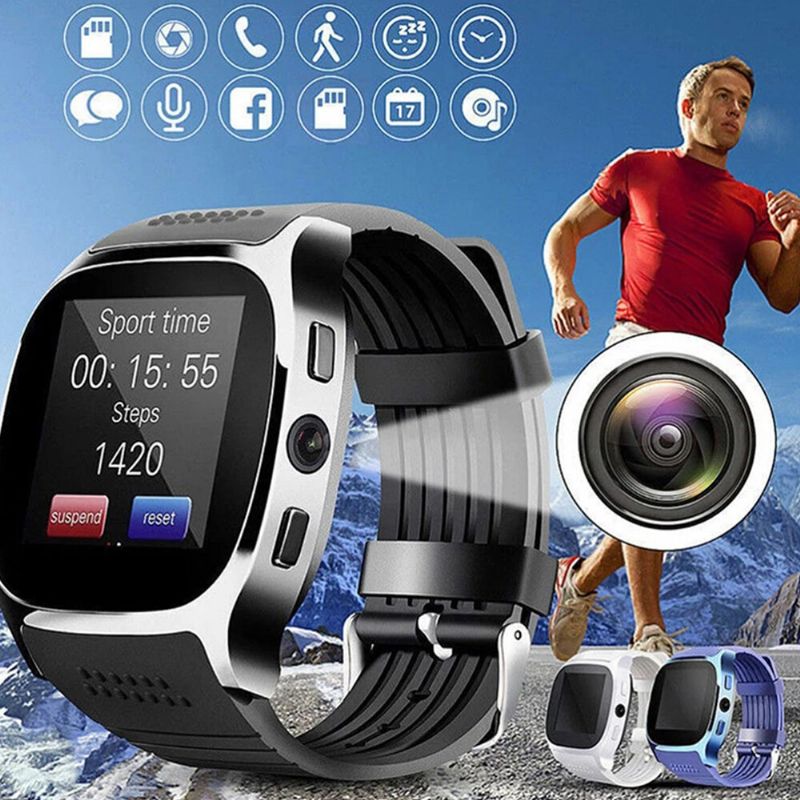 3 Farben Ips Silikon Herren Casual Sports Multifunktionale Smart Wearable Watch Digital Watch