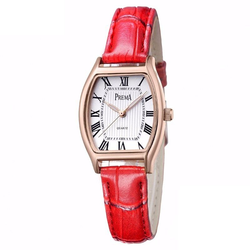 Art Und Weise Beiläufige Römische Ziffer Pu-leder-band-frauen-quarz-uhr-armbanduhr