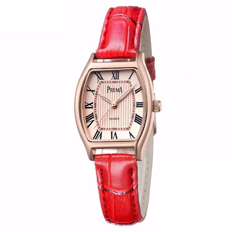 Art Und Weise Beiläufige Römische Ziffer Pu-leder-band-frauen-quarz-uhr-armbanduhr