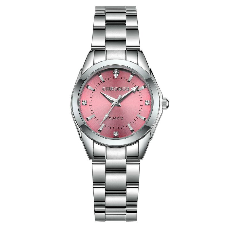 Art-und Weisefrauen-uhr-bunte Kleine Vorwahlknopf-elegante Einfache Weibliche Quarz-uhr