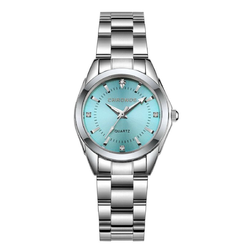 Art-und Weisefrauen-uhr-bunte Kleine Vorwahlknopf-elegante Einfache Weibliche Quarz-uhr