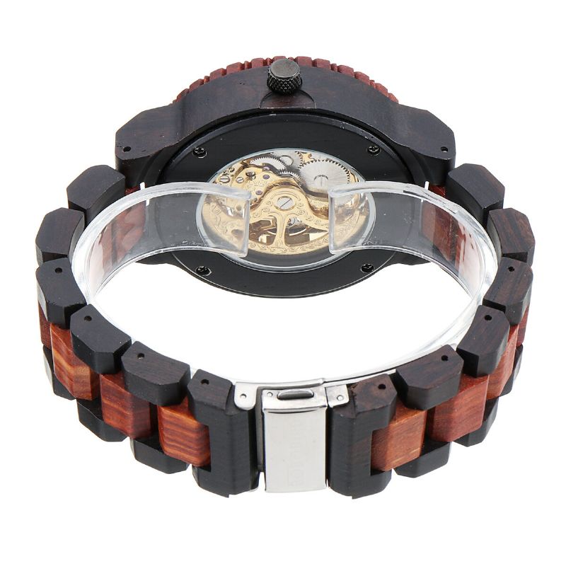 Bobo Bird R05 Männer Holz Leuchthand Armbanduhren Mechanische Uhr