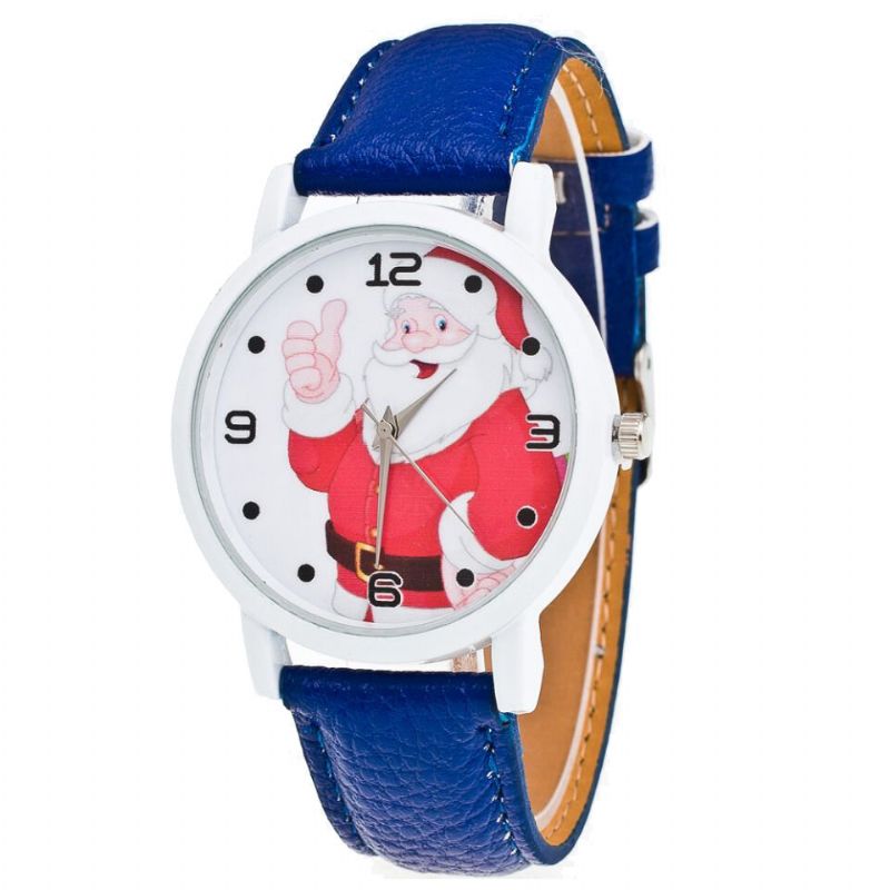 Cartoon Santa Thumbs Up Cute Fahsion Kid Watch Quarzuhr