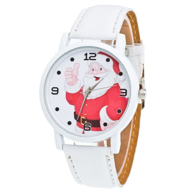 Cartoon Santa Thumbs Up Cute Fahsion Kid Watch Quarzuhr