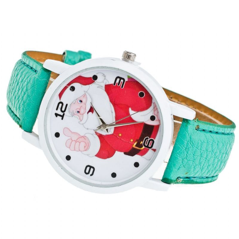 Cartoon Santa Thumbs Up Cute Fahsion Kid Watch Quarzuhr