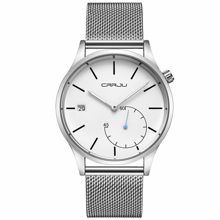 Casual Kalender Lederband Arbeitszifferblätter Herren Armbanduhr Quarzuhr