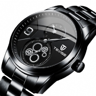 Chronograph Full Steel Herrenarmbanduhr Wasserdichte Automatische Mechanische Uhr