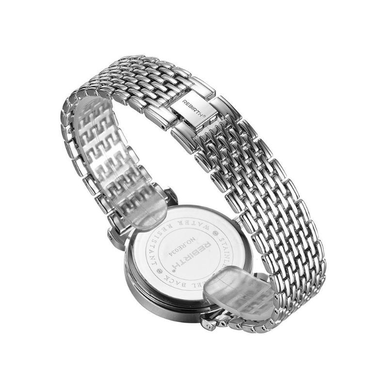 Damen-armbanduhr Mit Römischer Zahl Vollstahl Elegantes Design Quarzuhren