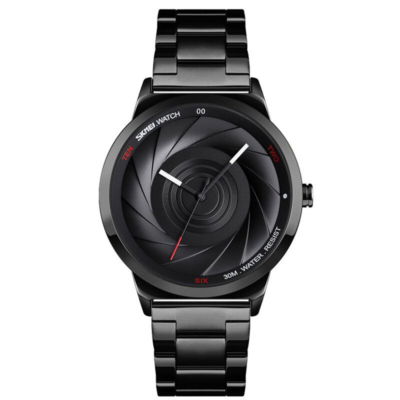 Fashion Business Style Herrenuhr 3d Dail Wasserdichte Edelstahl-quarzuhren