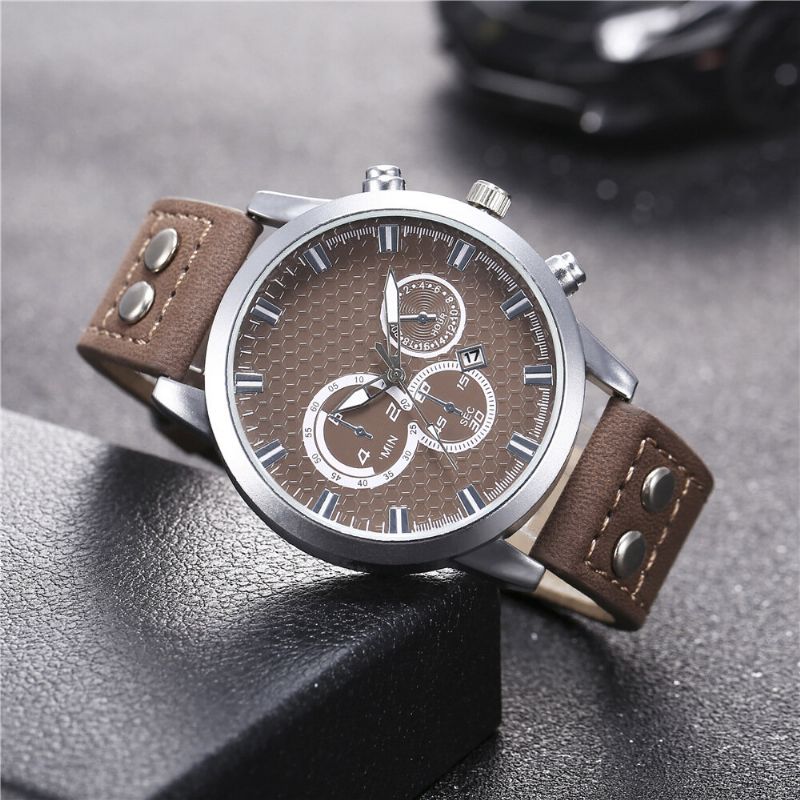 Fashion Elegent Legierung Sport Business Casual Gürtel Herrenuhr Quarzuhr