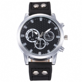 Fashion Elegent Legierung Sport Business Casual Gürtel Herrenuhr Quarzuhr