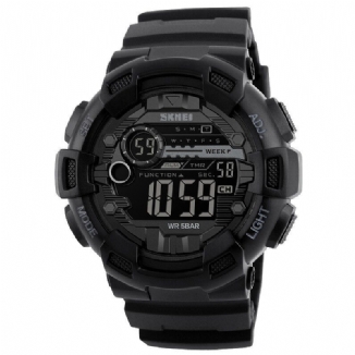 Luminous Week Display Stoppuhr Countdown 5 Atm Wasserdichte Dual-time Sport Herren Digitaluhr