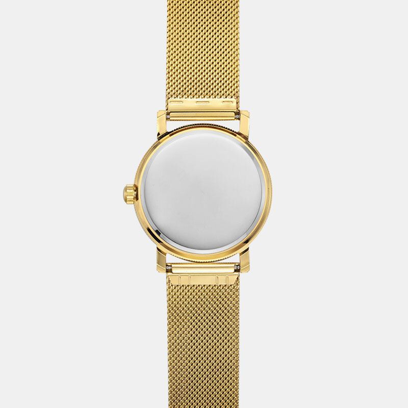 Simple Fashion Business Style Herrenuhr Edelstahlarmband Ultradünne Wasserdichte Quarzuhr