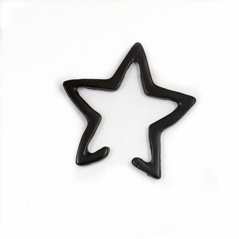 Punk Hollow Star Damen Ohrring Kein Piercing Ohrclip Für Damen Mädchen Party Modeschmuck